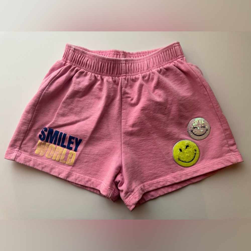 SMILEYWORLD Patch Shorts Neon Pink Shorts in Size 10 EUC